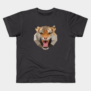 Geometric Tiger Head Kids T-Shirt
